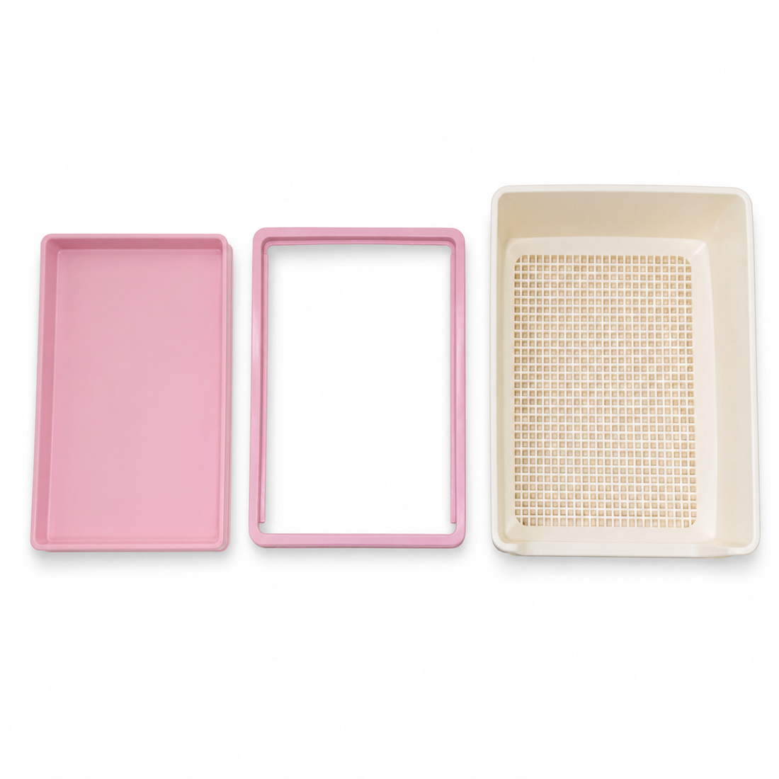 LuckyBunny three piece litter box parts