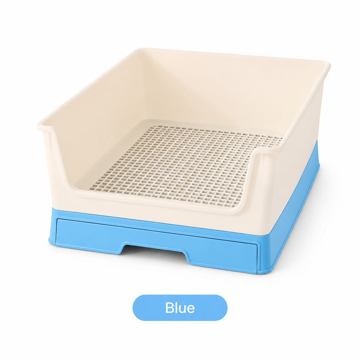LuckyBunny Large Rabbit Litter Box with Grate & Pullout Drawer